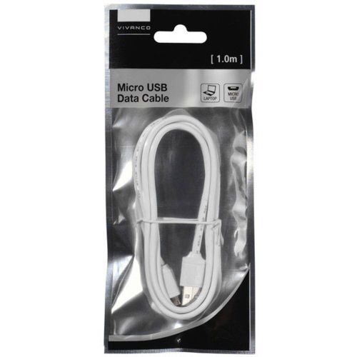 Vivanco USB kabel USB 2.0 USB-A utikač, USB-Micro-B utikač 1.00 m bijela  35816 slika 3