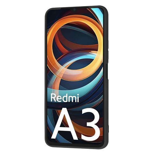 Techsuit SoftFlex silikonska maska za Xiaomi Redmi A3 – crna slika 3