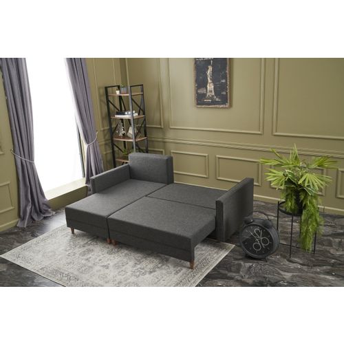 Atelier Del Sofa Aydam Left - Antracit Antracit Ugao Sofa-Krevet slika 4