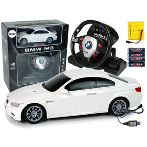 Licencirani auto na daljinsko upravljanje BMW M3 2.4G 1:18  - bijeli