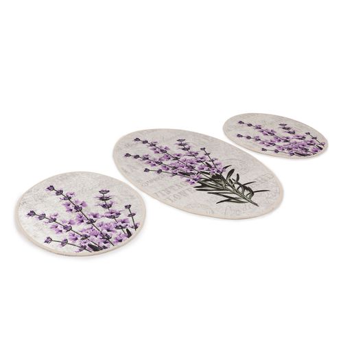 Lavender Multicolor Bathmat Set (3 Pieces) slika 4