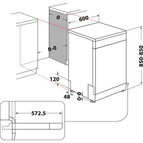 Whirlpool WFC3C42PX Mašina za pranje sudova, 14 kompleta, Širina 60 cm, Inox slika 13