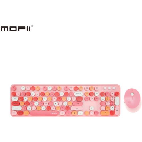 MOFII WL SWEET RETRO set tastatura i miš u PINK boji slika 1