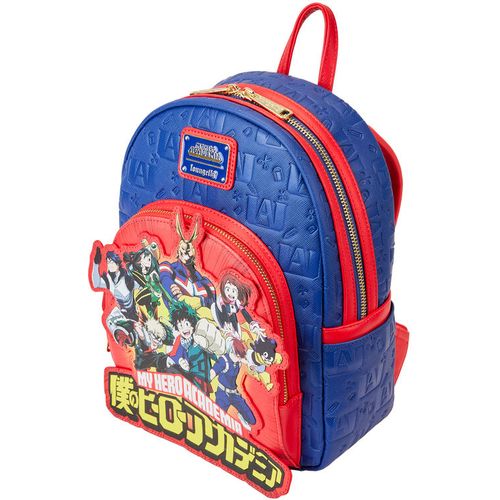 Loungefly My Hero Academia Group Debossed Logo backpack 26cm slika 3