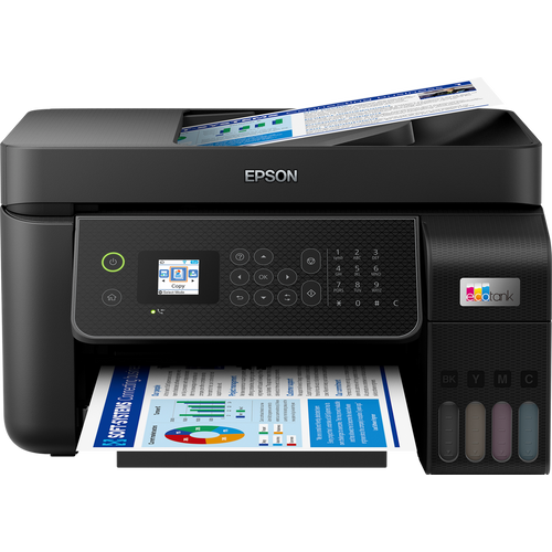 Epson C11CJ65412 L5310 EcoTank 4in1 print-scan-copy-fax, Color, A4, 5760X1440, Wi-Fi, LAN, ADF, LCD, Manual Duplex slika 1