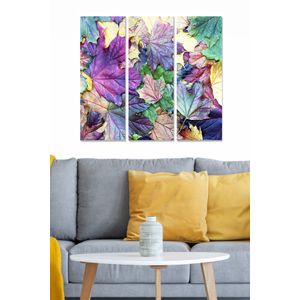 MDF115794571 Multicolor Decorative MDF Painting (3 Pieces)