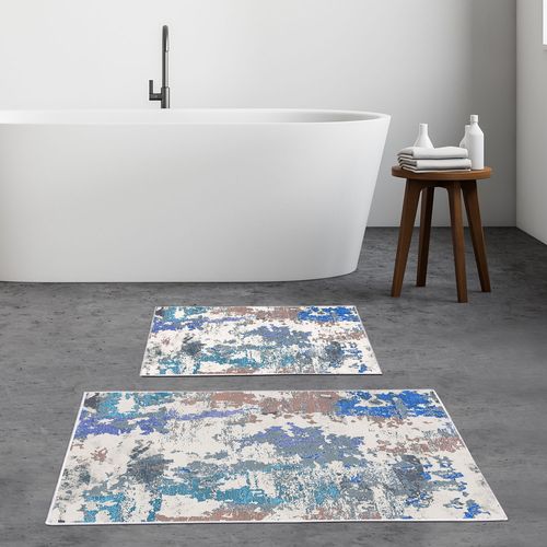 Kt488 V2 Multicolor Bathmat Set (2 Pieces) slika 1