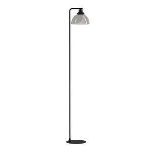Eglo podna lampa beleser e27 1x60w crno/crno-prozirno š:205mm v:1505mm