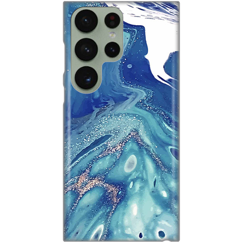 Maska Silikonska Print za Samsung S918B Galaxy S23 Ultra Blue Marble slika 1