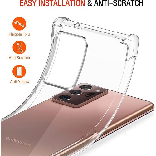 Techsuit Shockproof Clear Silicone prozirna maskica otporna na udarce za Samsung Galaxy Note 20 Ultra 4G / Note 20 Ultra 5G slika 4