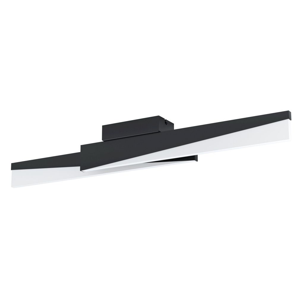 Eglo stropna rasvjeta isidro led 2x11w 3000k 2700lm crno/satensko š:80mm v:110mm slika 1