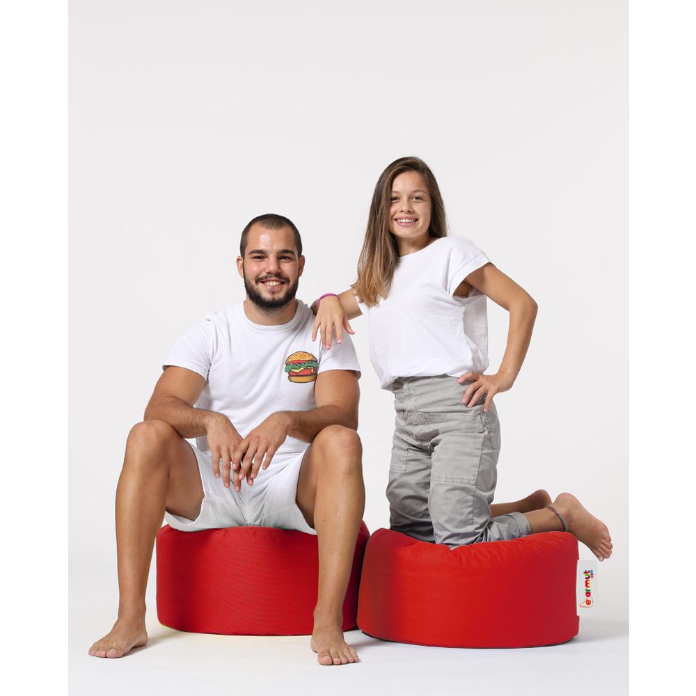 Okružni Pouf - Crveni Vrt Pouffe slika 8
