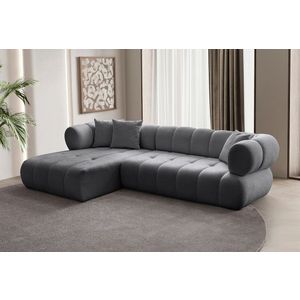 Ugaona Sofa Petra Lijeva - Tamno Siva