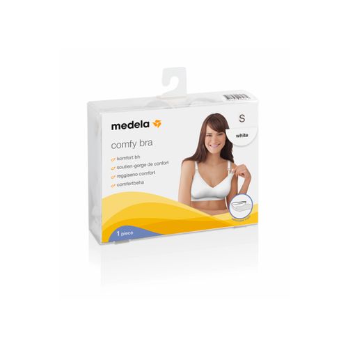 Medela - Comfy Bra grudnjak za dojenje, sa ulošcima, veličina S, beli  slika 2