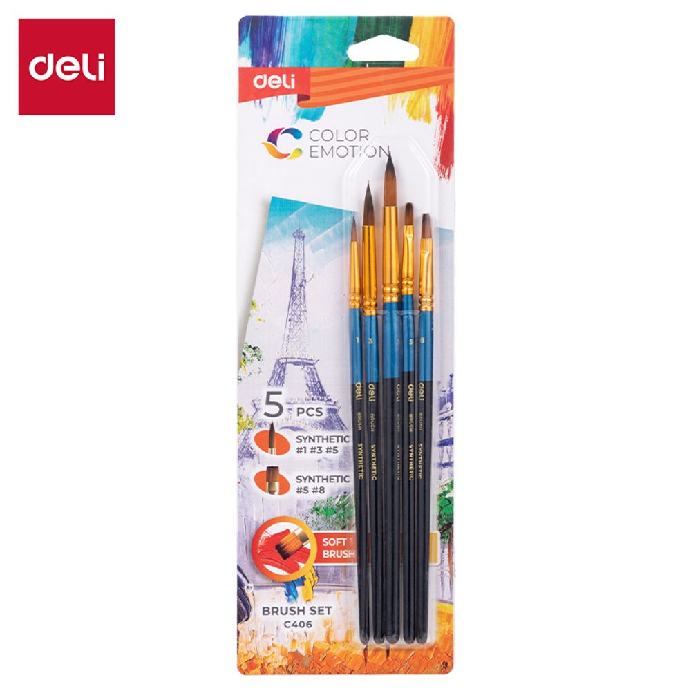 ČETKICE ZA SLIKANJE DELI 1/5 NAJLONSKA DLAKA EC406 slika 1