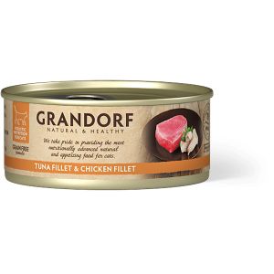 Grandorf Cat Grain Free Konzerva Fileti Tune & Pileće Grudi, hrana za mačke 70g