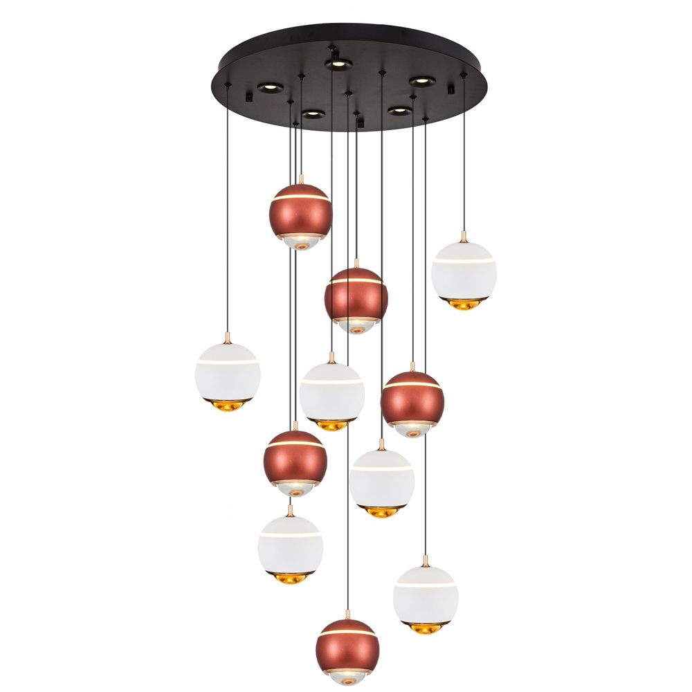Luster 2806-11A-0104 – boje: smeđa i bijela slika 2