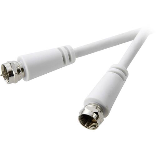 SpeaKa Professional SAT priključni kabel [1x F-muški konektor - 1x F-muški konektor] 1.50 m 75 dB  bijela slika 1