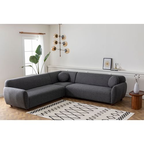 Atelier Del Sofa Kutna garnitura EDDY, tamno siva, Eddy Corner 2 (3L-C-3R) - Dark Grey slika 7