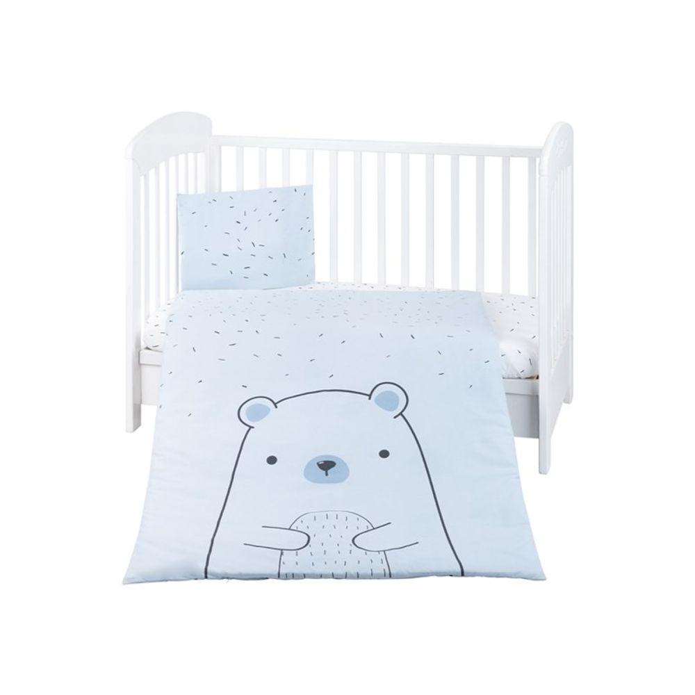 Kikka Boo Set Posteljine Bear With Me, Blue slika 1