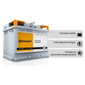 AKUMULATOR CONTINENTAL 50AH (500EN) STARTER
