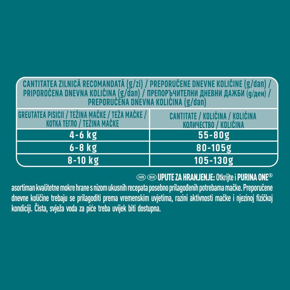 PURINA ONE® Hrana za mačke Bogata govedinom i pšenicom Adult Sterilcat 450g slika 4
