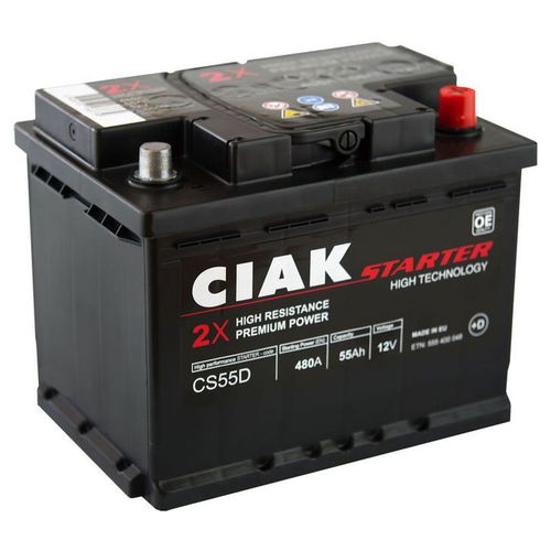 Akumulator CIAK Starter 12 V 55 Ah +D slika 1