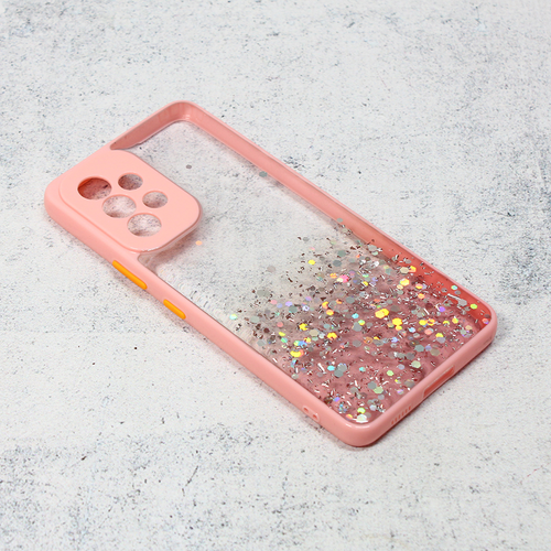 Maska Frame Glitter za Samsung A536B Galaxy A53 5G roze slika 1