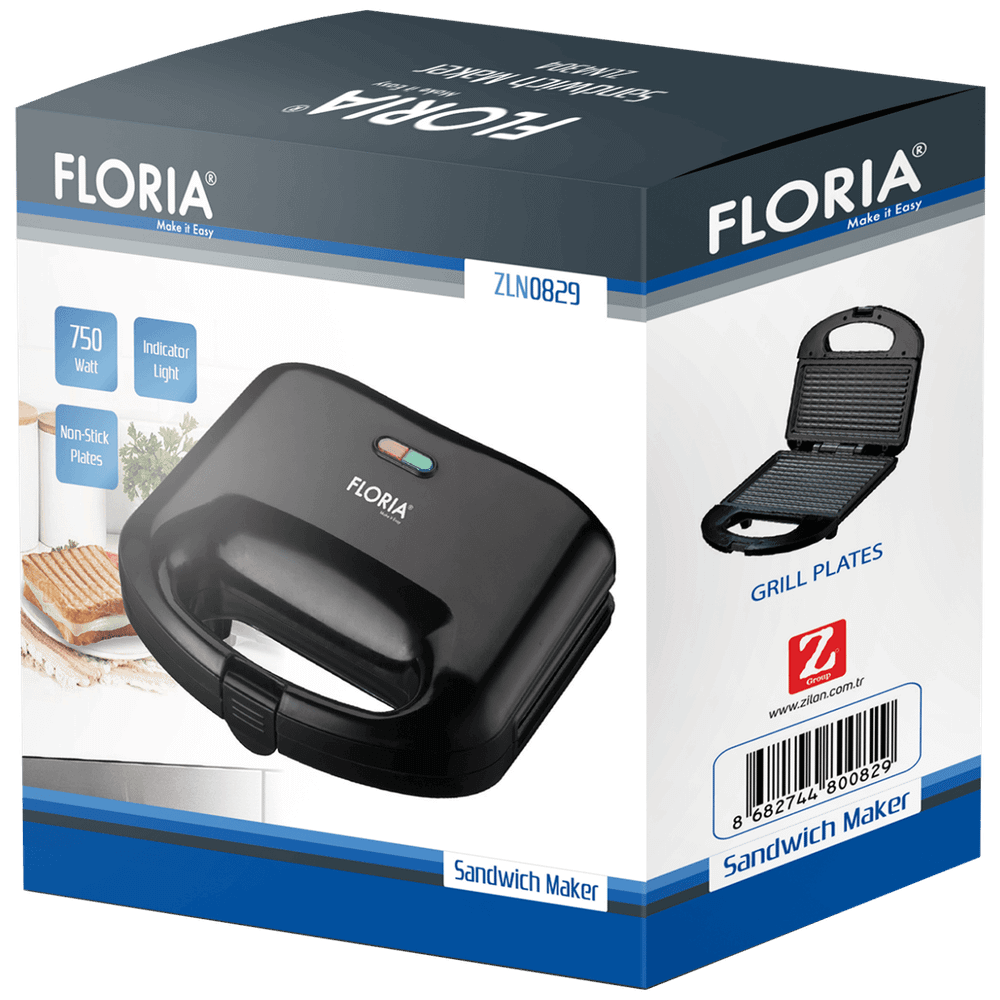 Floria Toster, LED indikator, 750 W - ZLN0829 BK slika 2