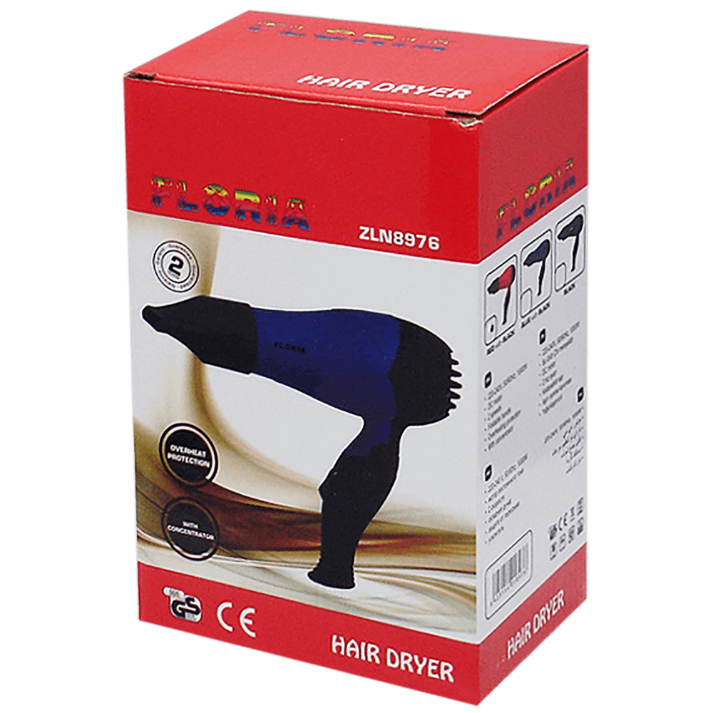 Floria Fen za kosu, 850 W, crna - ZLN8976/BK slika 2