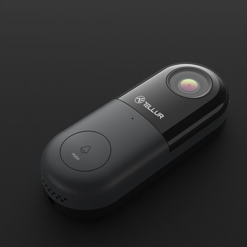 Tellur Smart WiFi video doorbell, 1080p, PIR, WIRED, crna slika 17