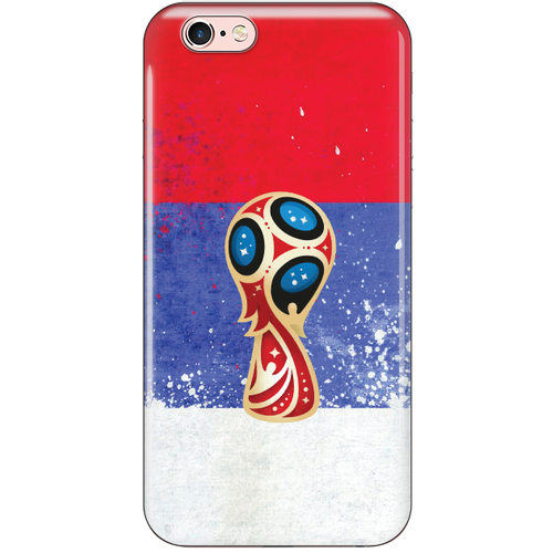 Torbica Silikonska Print Skin za iPhone 6/6S Serbia World Cup slika 1