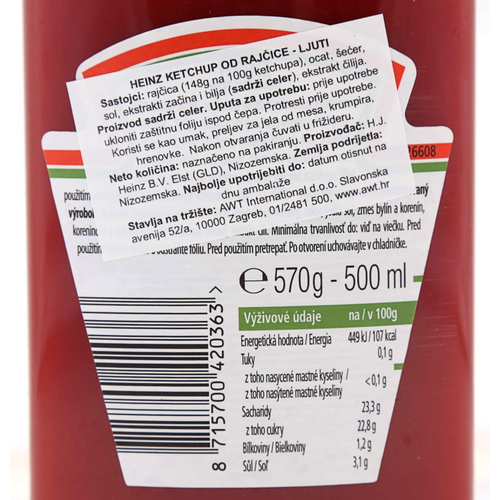 Heinz Ketchup ljuti 570g slika 2