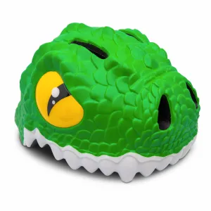 CrazySafety 3D dječja kaciga Crocodile Green - s LED svjetlom