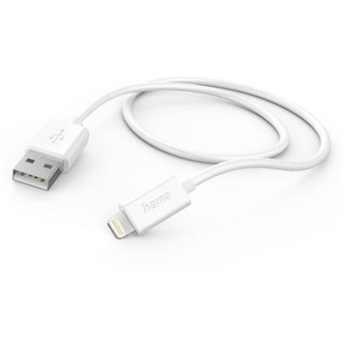Kabl za punjenje HAMA, USB-A-Lightning, 1m, bijeli slika 1