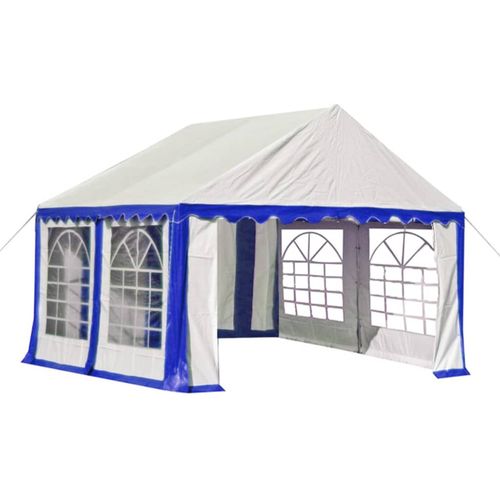 Vrtni šator od PVC-a 3 x 4 m plavo-bijeli slika 12