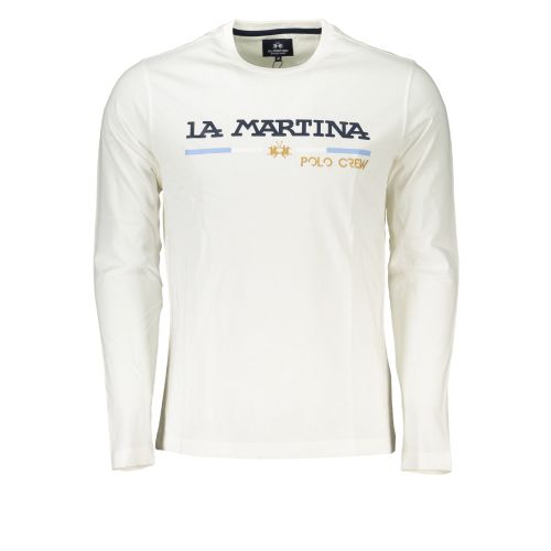 LA MARTINA MEN'S LONG SLEEVE T-SHIRT WHITE slika 1