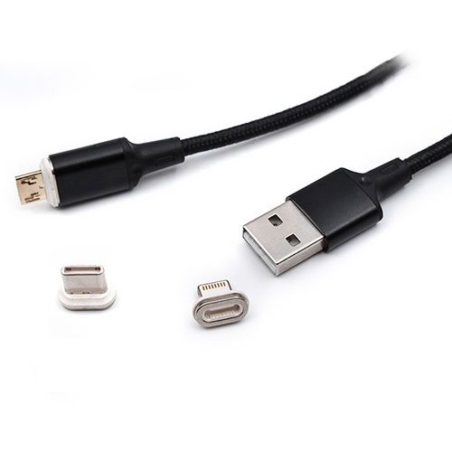 USB kabl magnetni na IP/Tip C/Mikro 1m Kettz slika 1