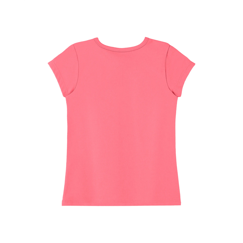 UP Baby majica kratkih rukava za djevojčice, neon pink slika 2