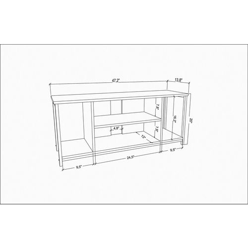 Rinaldo - White, Anthracite White
Anthracite TV Stand slika 5