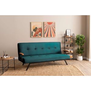 Sofa na razvlačenje Zven - Petrol Zelena
