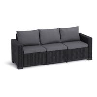KETER vrtna sofa / trosjed CALIFORNIA, 120 x 70 x 245 cm, siva