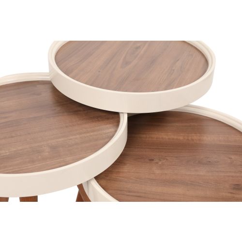 Wood Walnut
Cream Nesting Table (3 Pieces) slika 4