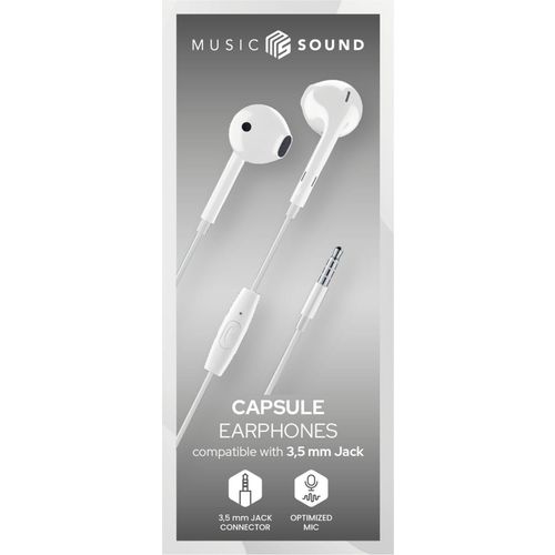 Cellularline Music Sound in-ear slušalice white slika 1