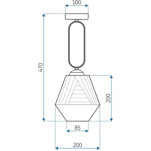 TOOLIGHT Viseća svjetiljka APP1025-1CP slika 13