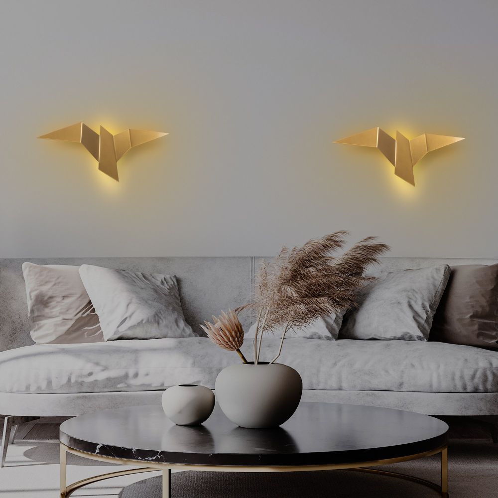 Pacalı - 13503 - L Zlatna Zidna Lampa slika 2