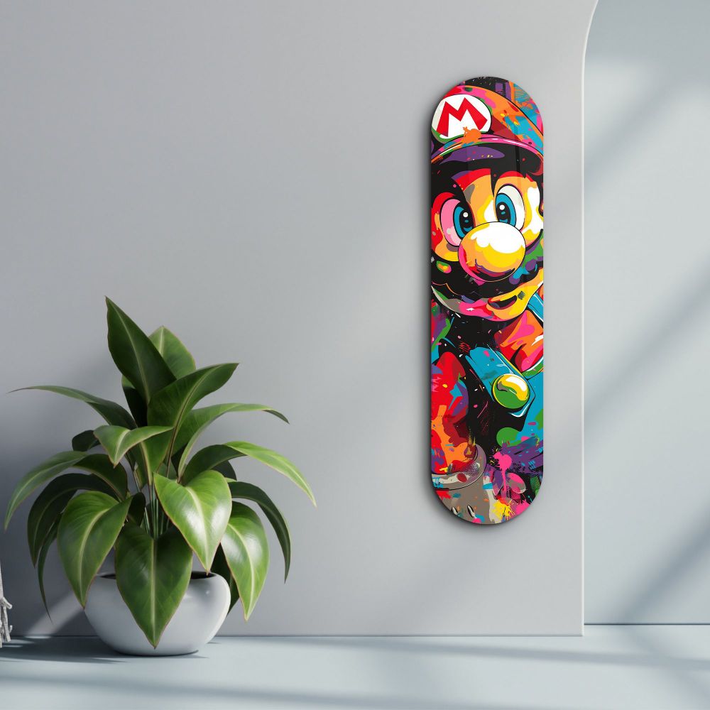 Dekorativna slika od kaljenog stakla - Mario Fan Art slika 1