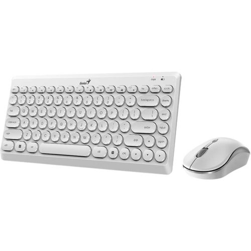 GENIUS LuxeMate Q8000 Wireless USB YU bela tastatura + miš slika 2