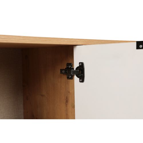 Woody Fashion Komoda, hrastBijela boja, Clara Console - Oak, White slika 13