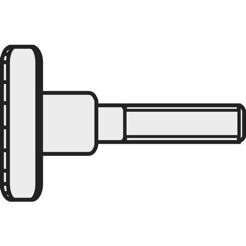 TOOLCRAFT M4*16 D464-5.8:A2K 194766 vijci s rebrastom glavom M4 16 mm DIN 464 čelik galvansko pocinčani 10 St. slika 1